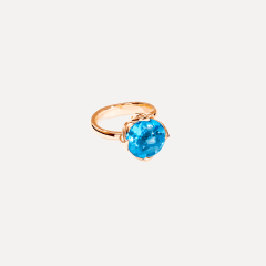 Tamara Comolli Tulip Ring Large mit Swiss Topas, Referenz R-TUL-l-ToSw-rg