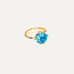 Tamara Comolli Tulip Ring Small mit Swiss Topas, Referenz R-TUL-s-ToSw-yg