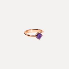 Tamara Comolli Tulip Ring Xs mit Amethyst, Referenz R-TUL-xs-Am-rg