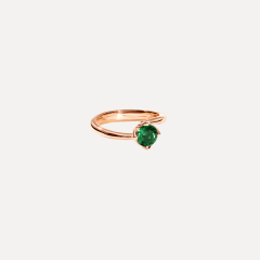 Tamara Comolli Tulip Ring xs mit Tourmaline Green, Referenz R-TUL-xs-TuGr-rg