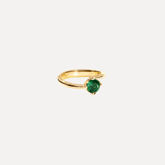 Tamara Comolli Tulip Ring Xs mit Tourmaline Green, Referenz R-TUL-xs-TuGr-yg