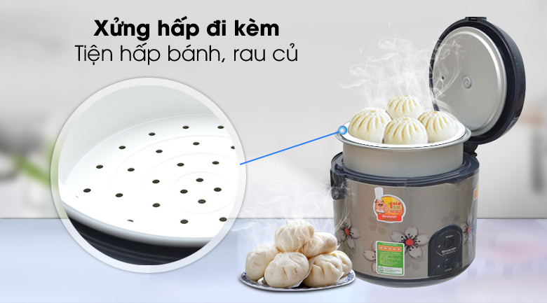 Nồi cơm nắp gài Sharp 2.2 lít KS-R231STV