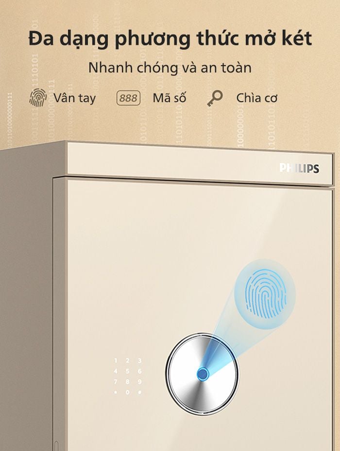 Két sắt Philips SBX602-8CU kết nối wifi - 131kg