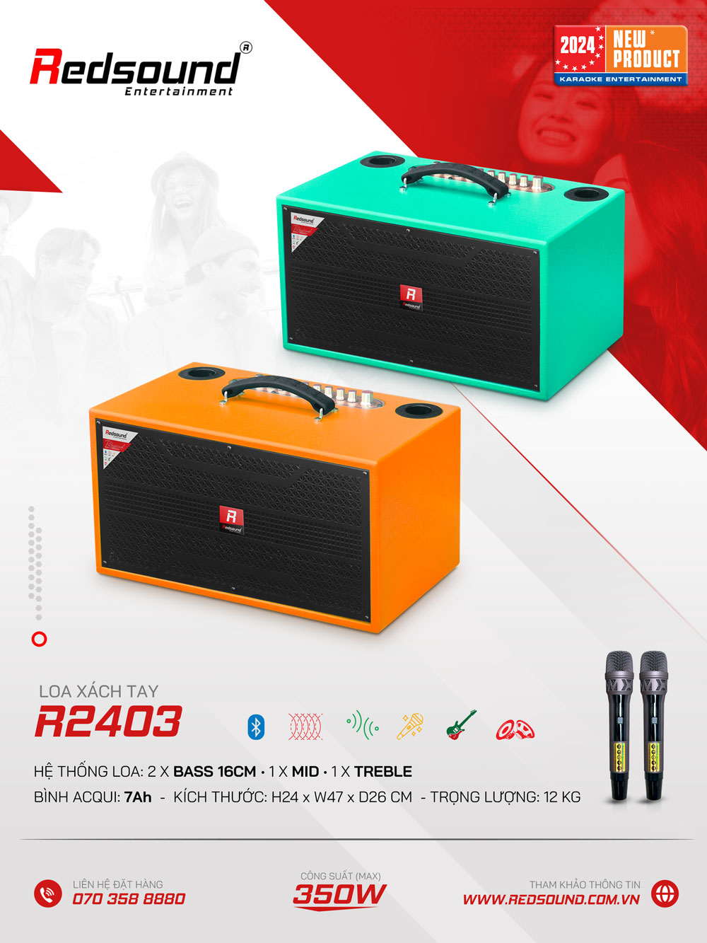 Loa xách tay Redsound R2403