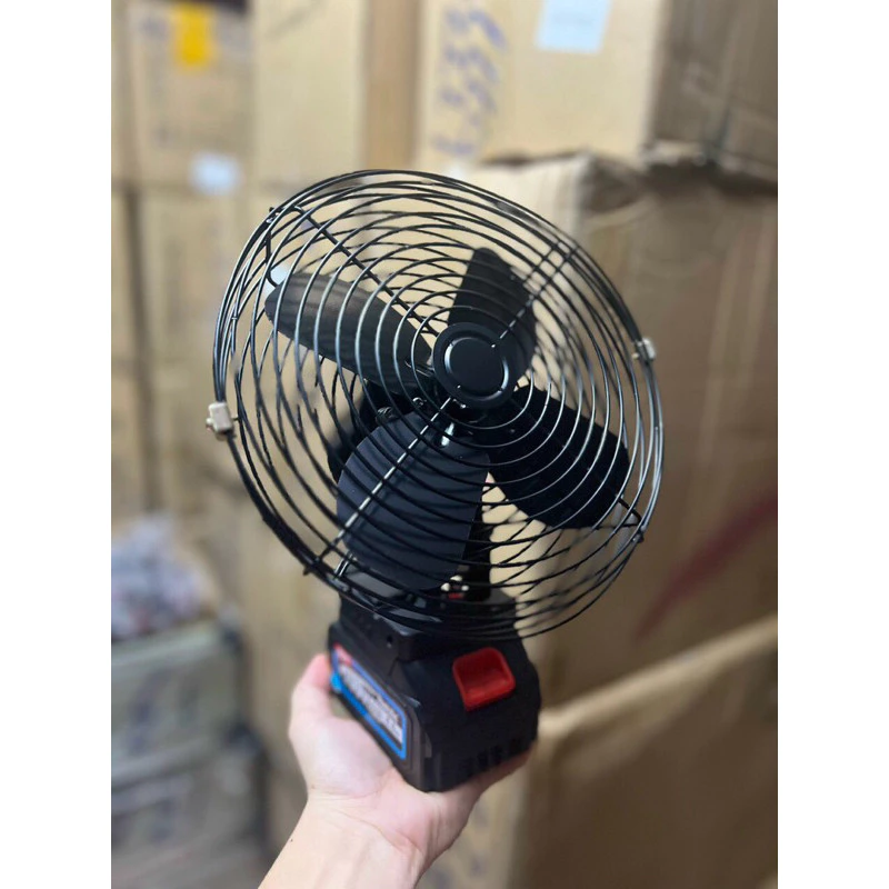Quạt tích điện sử dụng pin rời 10 cell