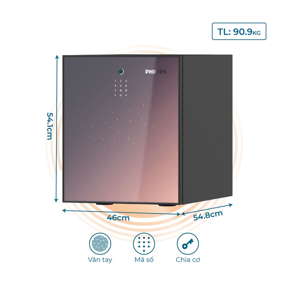 Két sắt chống cháy Philips SBX501-5C0 | 90.9 Kg