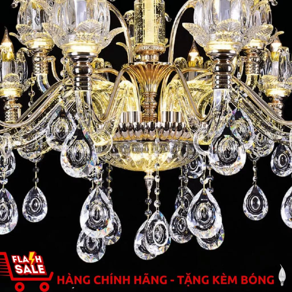 Đèn chùm nến tân cổ điển 9908/8