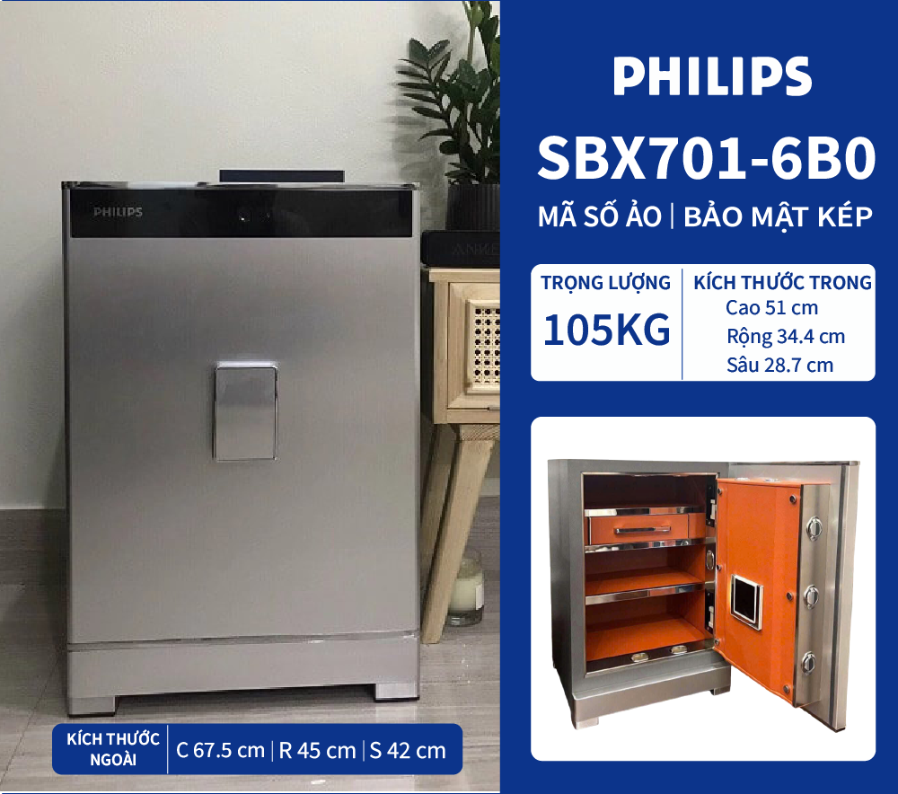 Két sắt Philips SBX701-6B0 105kg
