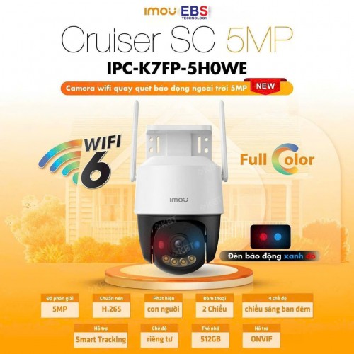 Camera Wifi iMOU Cruiser SC 3K 5MP (IPC-K7FP-5H0WE)
