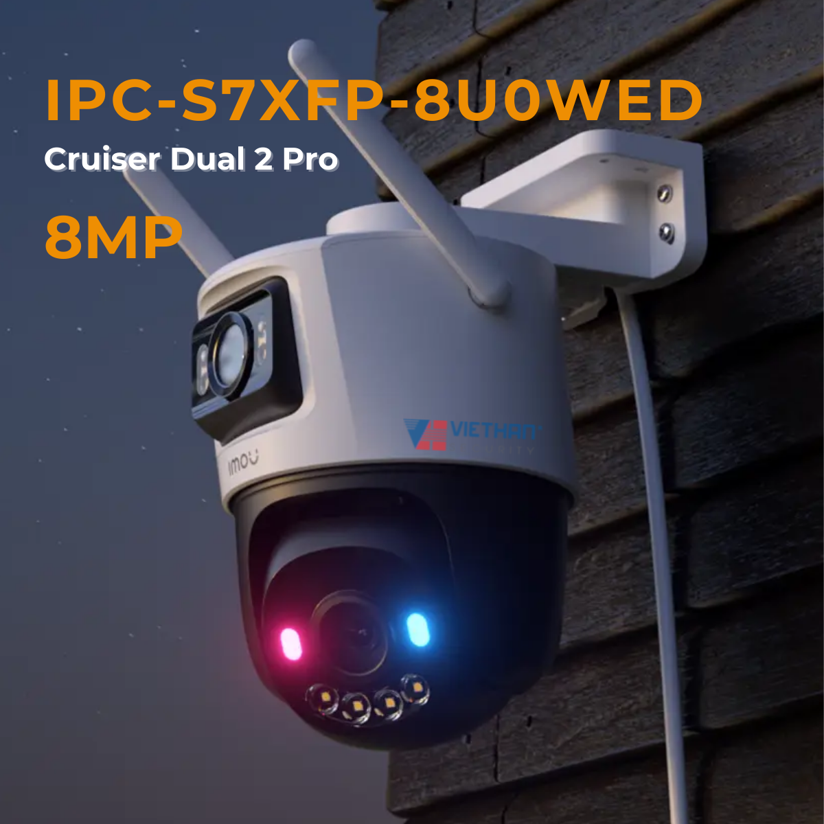 Camera Wifi 8MP iMOU Cruiser Dual 2 Pro (IPC-S7XFP-8U0WED)