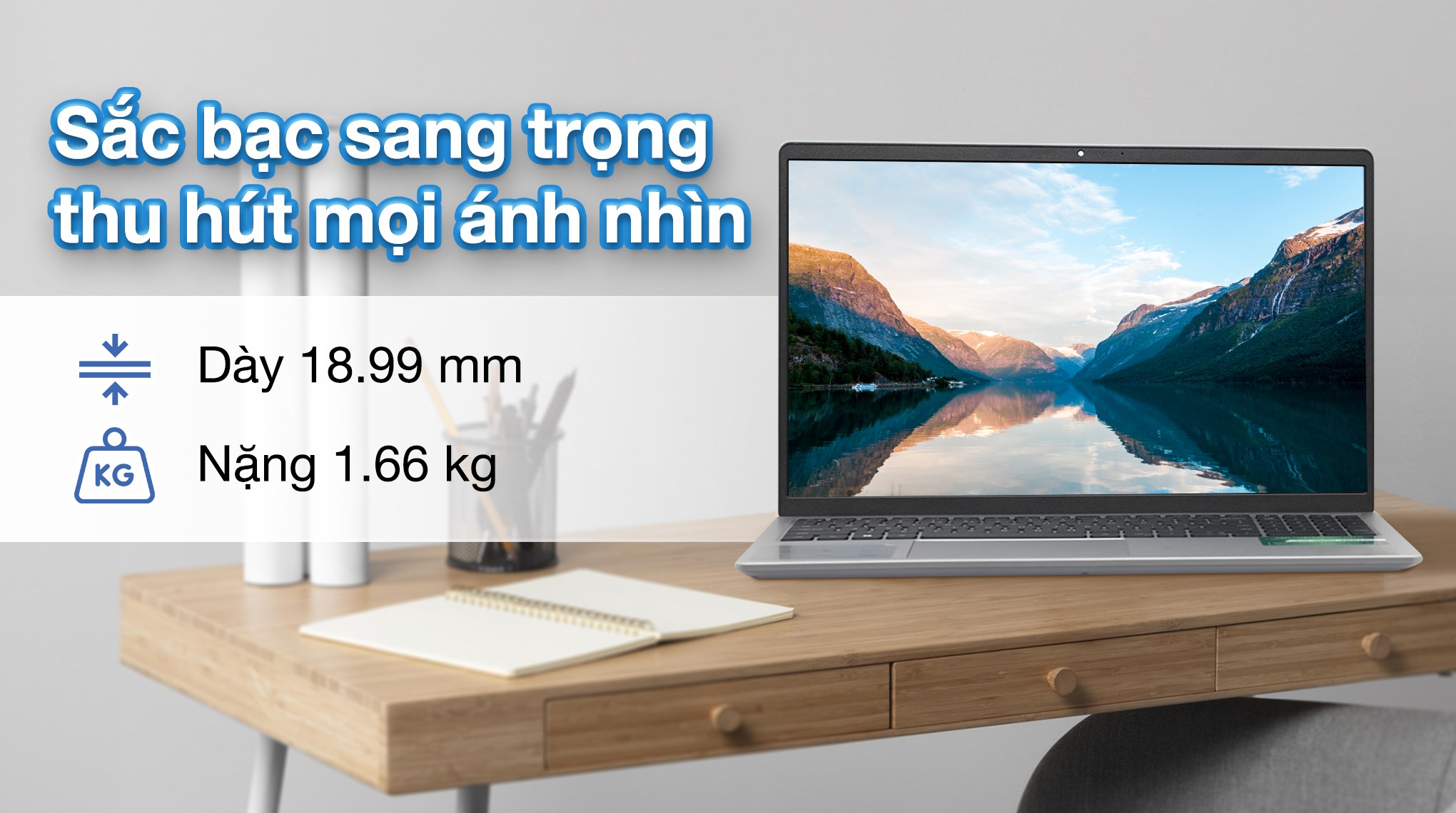Laptop Dell Inspiron 15 3530 i5 1334U/ 16GB/ 512GB/ 120Hz/ OfficeHS/ Win11 (N5I5340W1)
