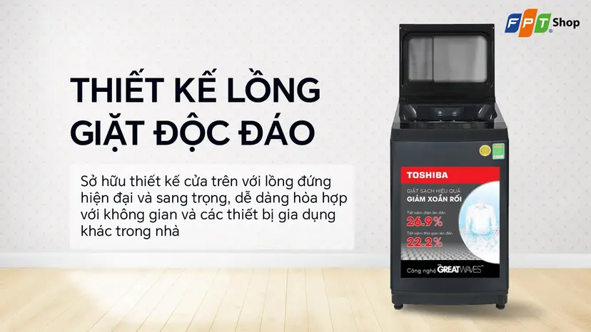 Máy giặt Toshiba Inverter 10 kg AW-DM1100JV(MK)