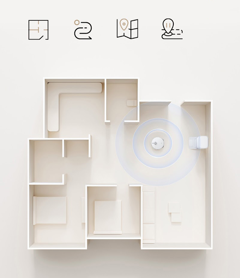 Robot hút bụi lau nhà Xiaomi Mijia M40 D110CN - tự dọn bụi, giặt sấy khăn