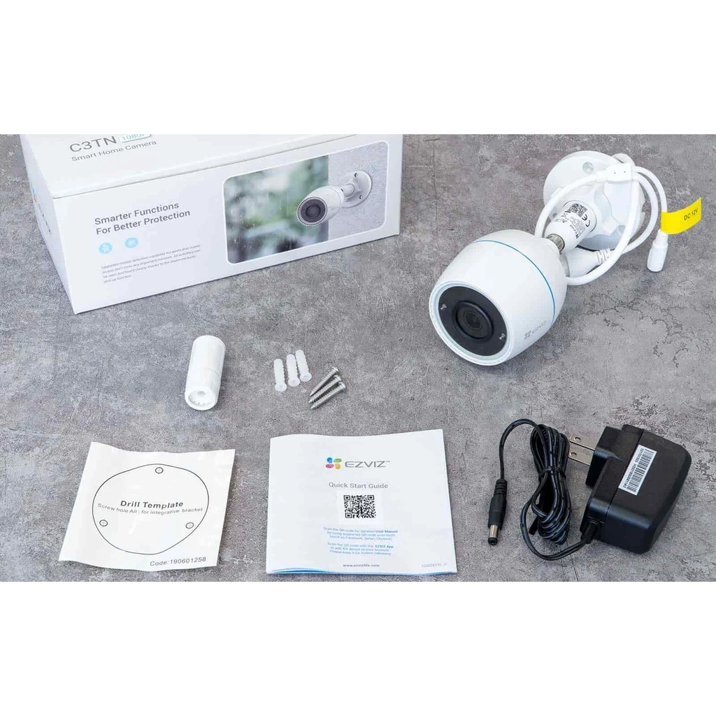 Camera WiFi ngoài trời EZVIZ H3C Color 2MP (CS-H3c-R100-1K2WFL)