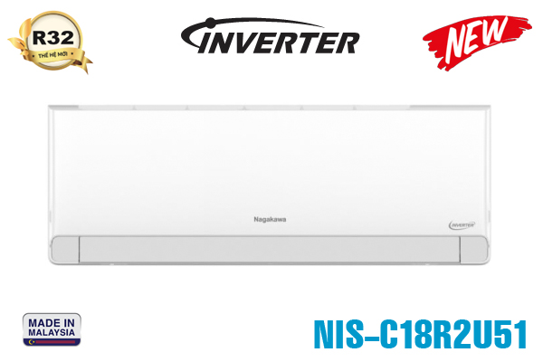 Điều hòa Nagakawa 18000BTU 1 chiều inverter 2HP NIS-C18R2U51