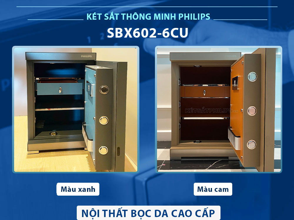 Két sắt Philips SBX602-6CU kết nối wifi - 89kg