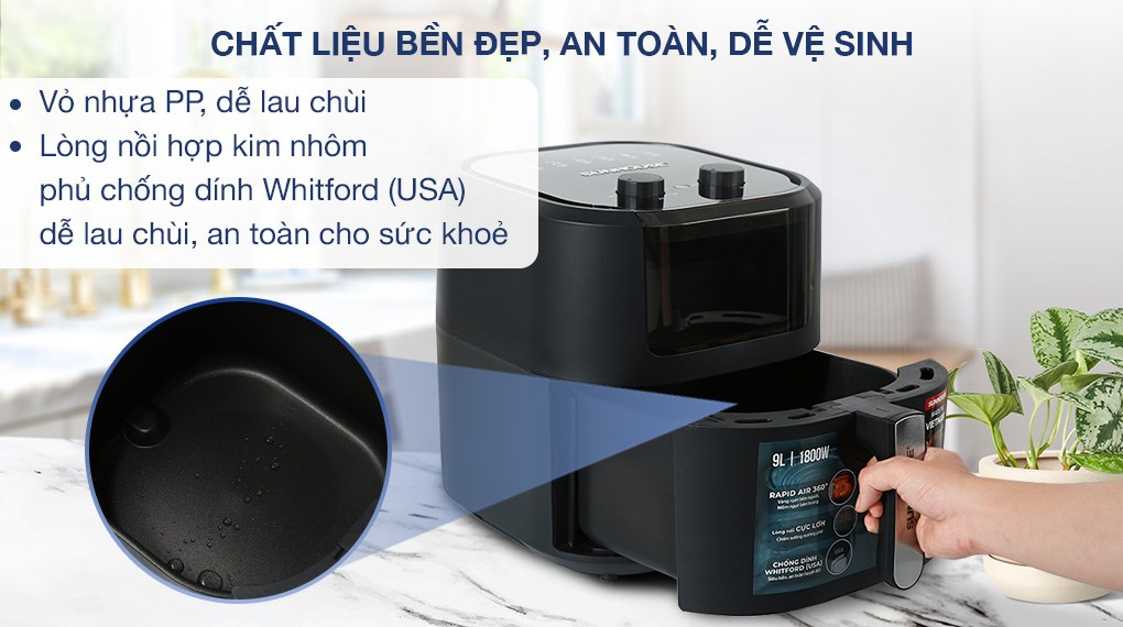 Nồi chiên không dầu Sunhouse SHD4036 9 lít