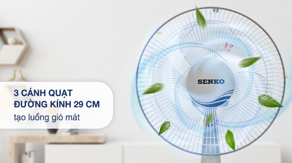 Quạt bàn Senko 3 cánh B1213 40W