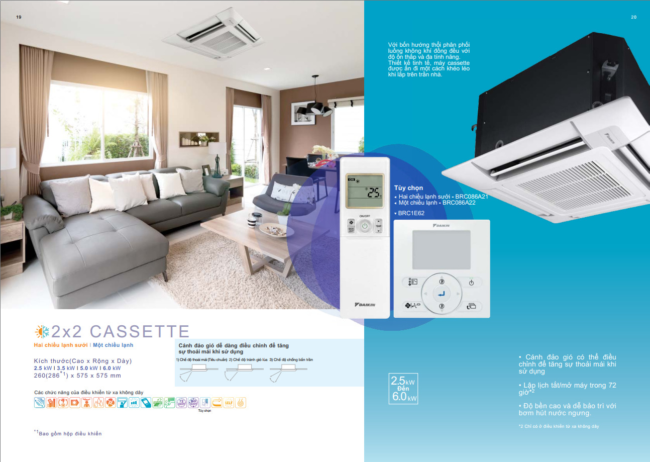 Dàn lạnh âm trần cassette FFA25RV1V (không kèm mặt nạ)