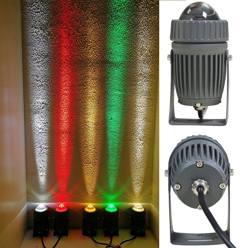 Đèn rọi tường rọi cột rọi cây ngoài trời 10W RGB