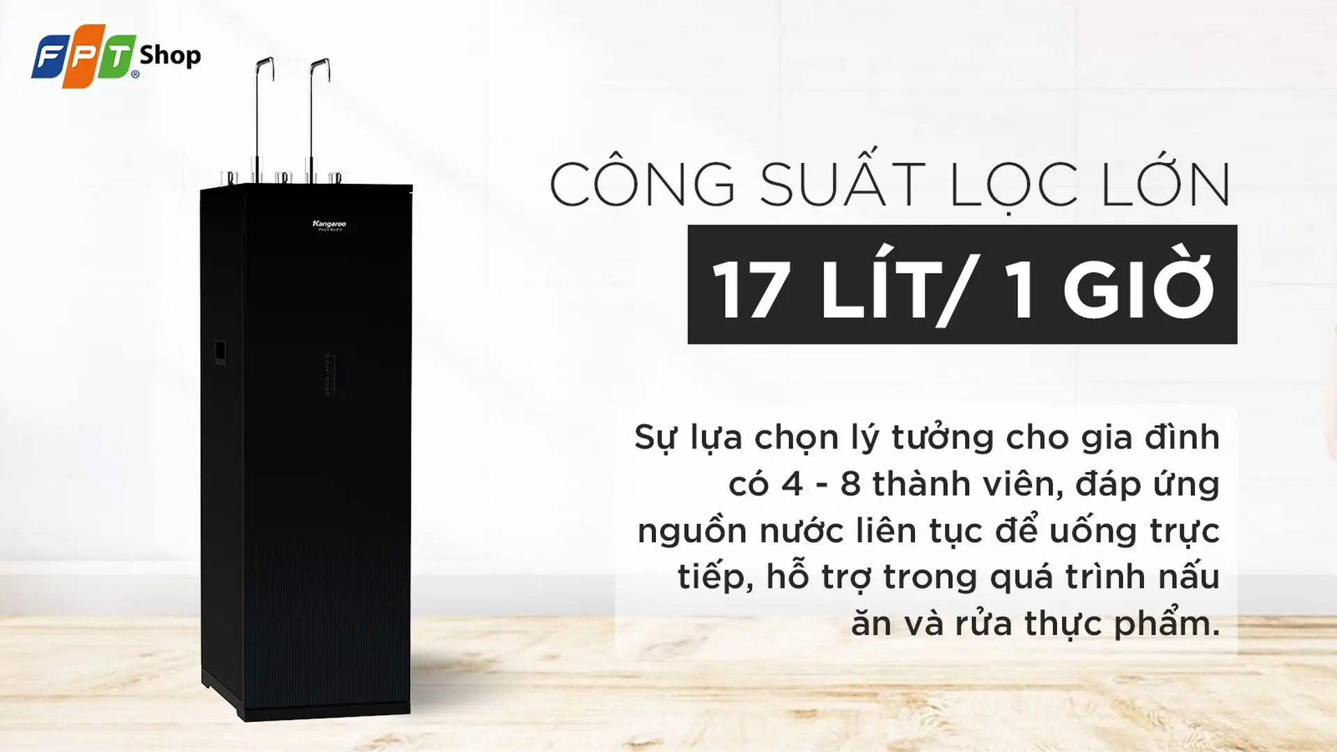Máy lọc nước nóng lạnh RO Kangaroo 10 lõi KG10A15