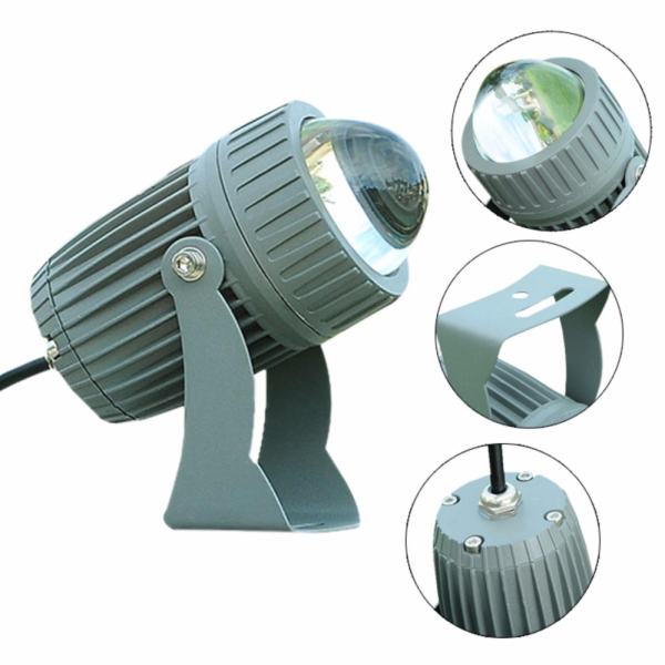 Đèn rọi tường rọi cột rọi cây ngoài trời 10W RGB