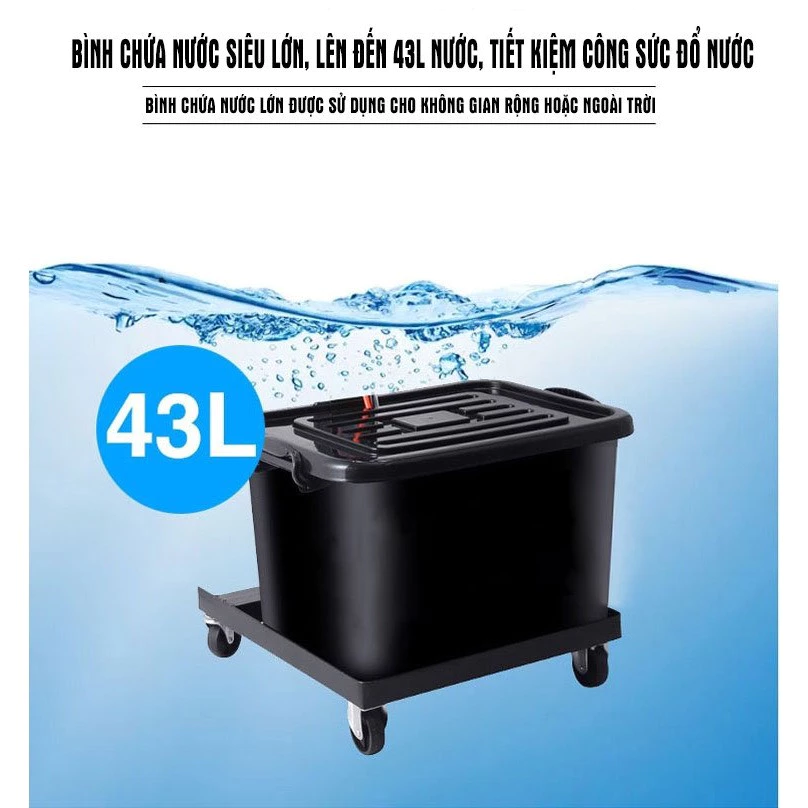 Quạt Hơi Nước Phun Sương Công Suất Lớn - Dung tích 42L