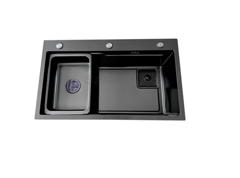 Chậu INOX 7846 NANO đen