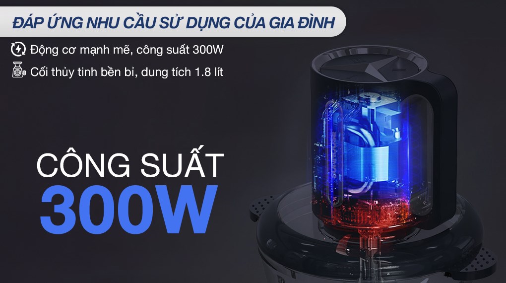 Máy xay thịt đa năng Sunhouse SHD5403 300W 1.8 lít