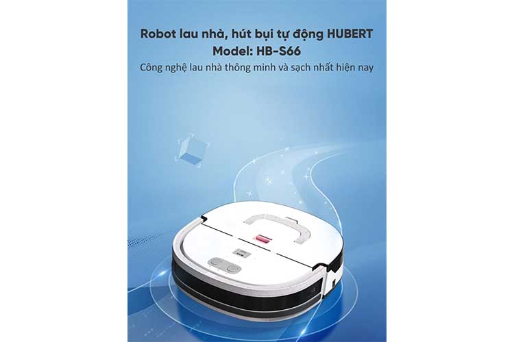 Robot hút bụi lau nhà Hubert HB-S66W - Tự Động Giặt Giẻ Của Đức