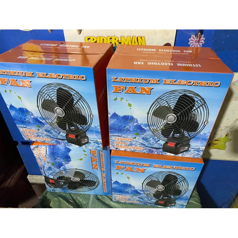 Quạt tích điện sử dụng pin rời 10 cell