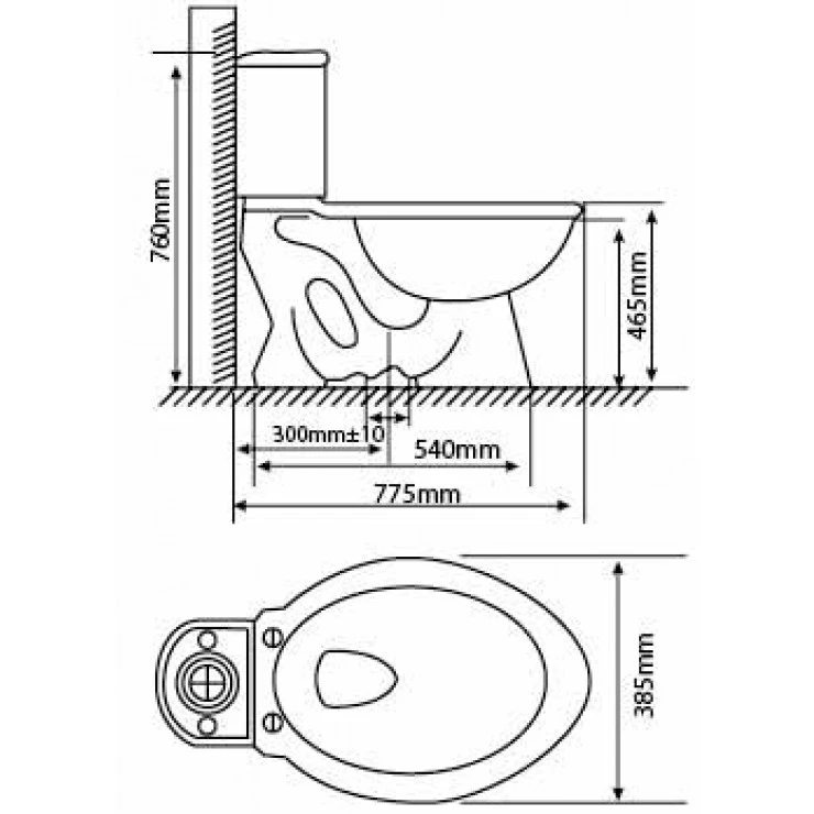 Bồn Cầu 2 Khối HC Hảo Cảnh V113
