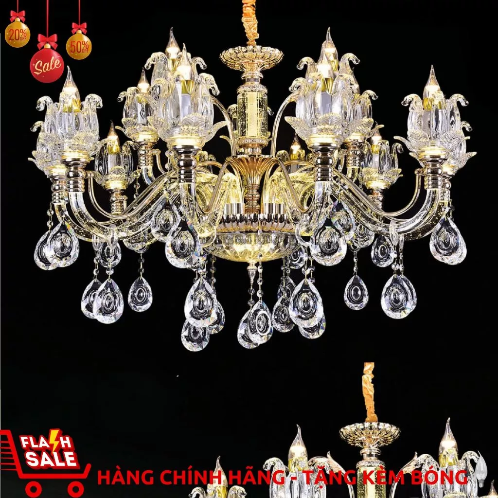 Đèn chùm nến tân cổ điển 9908/8