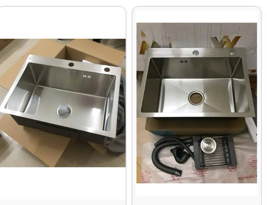 Chậu rửa bát inox 1 hố 60x45