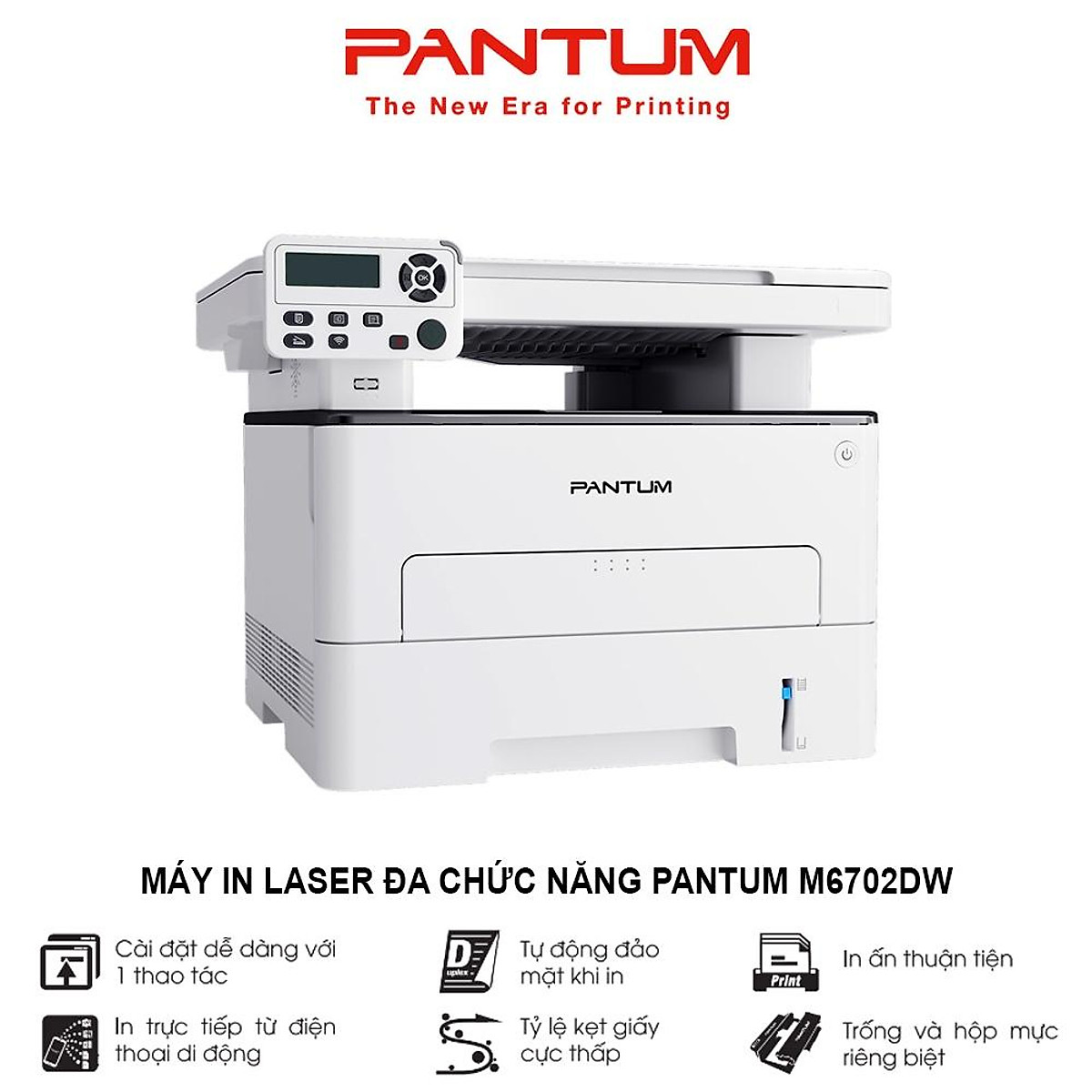 Máy in đa năng đen trắng M6702DW
