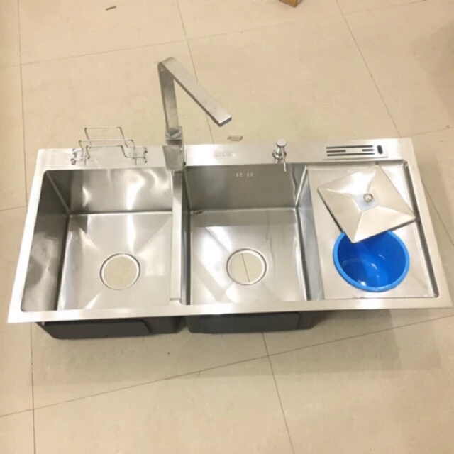 Chậu INOX 304 Đúc 100x48 RDT 