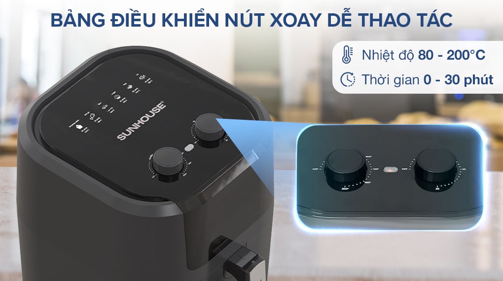 Nồi chiên không dầu Sunhouse SHD4037 9 lít