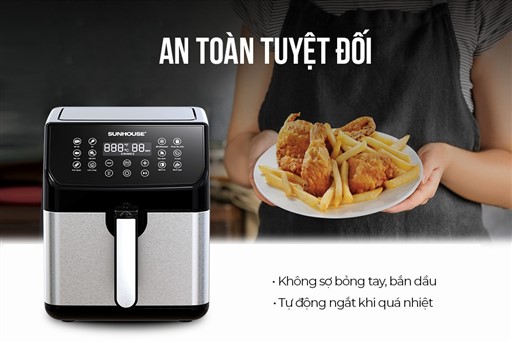Nồi chiên không dầu 6L Sunhouse SHD4087