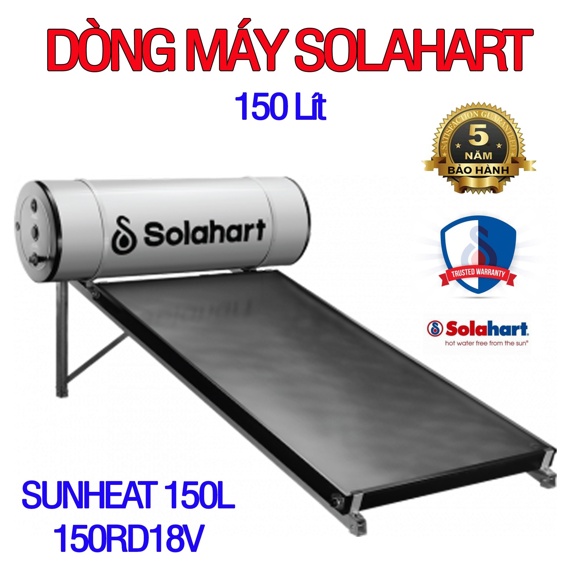 Máy nước nóng năng lượng mặt trời Solahart 150L
