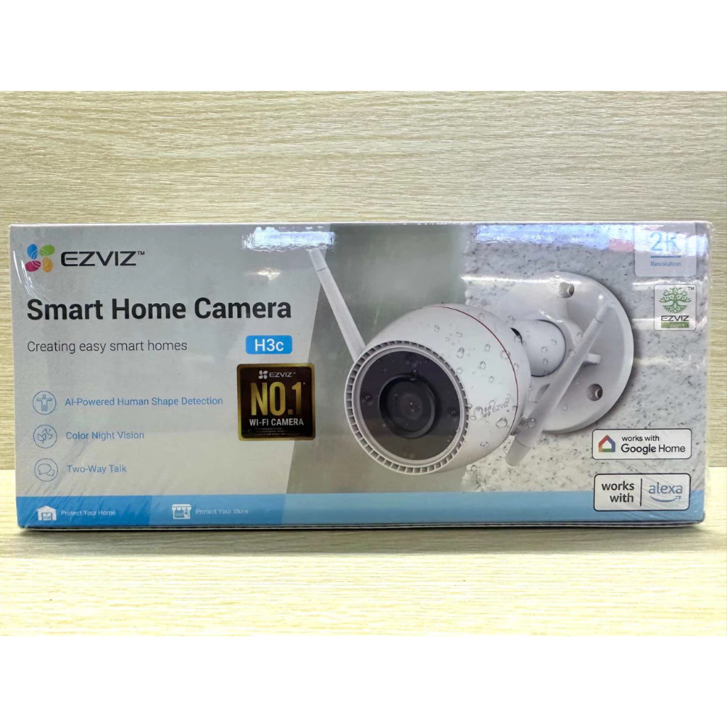 Camera Wifi EZVIZ H3C 3MP 2K, ban đêm có màu, chống nước