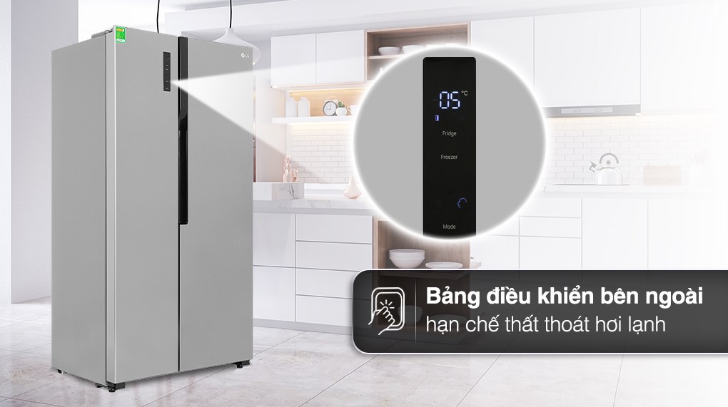Tủ lạnh LG Inverter 519 lít Side By Side GR-B256JDS