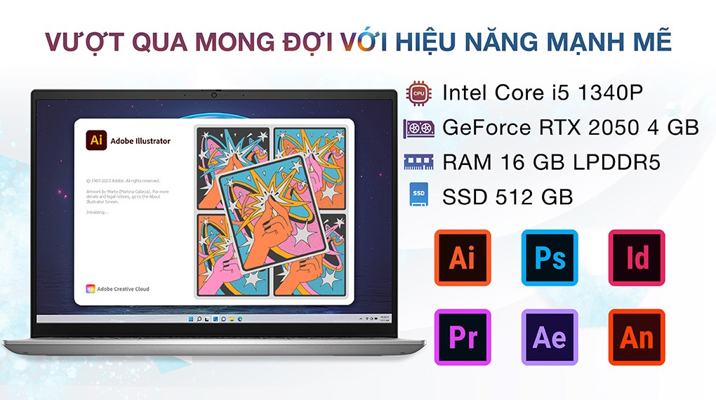 Laptop Dell Inspiron 14 5430 i5 1340P/ 16GB/ 512GB/ OfficeHS/ Win11