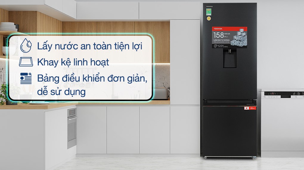 Tủ lạnh Toshiba Inverter 321 lít GR-RB405WEA-PMV(06)-MG