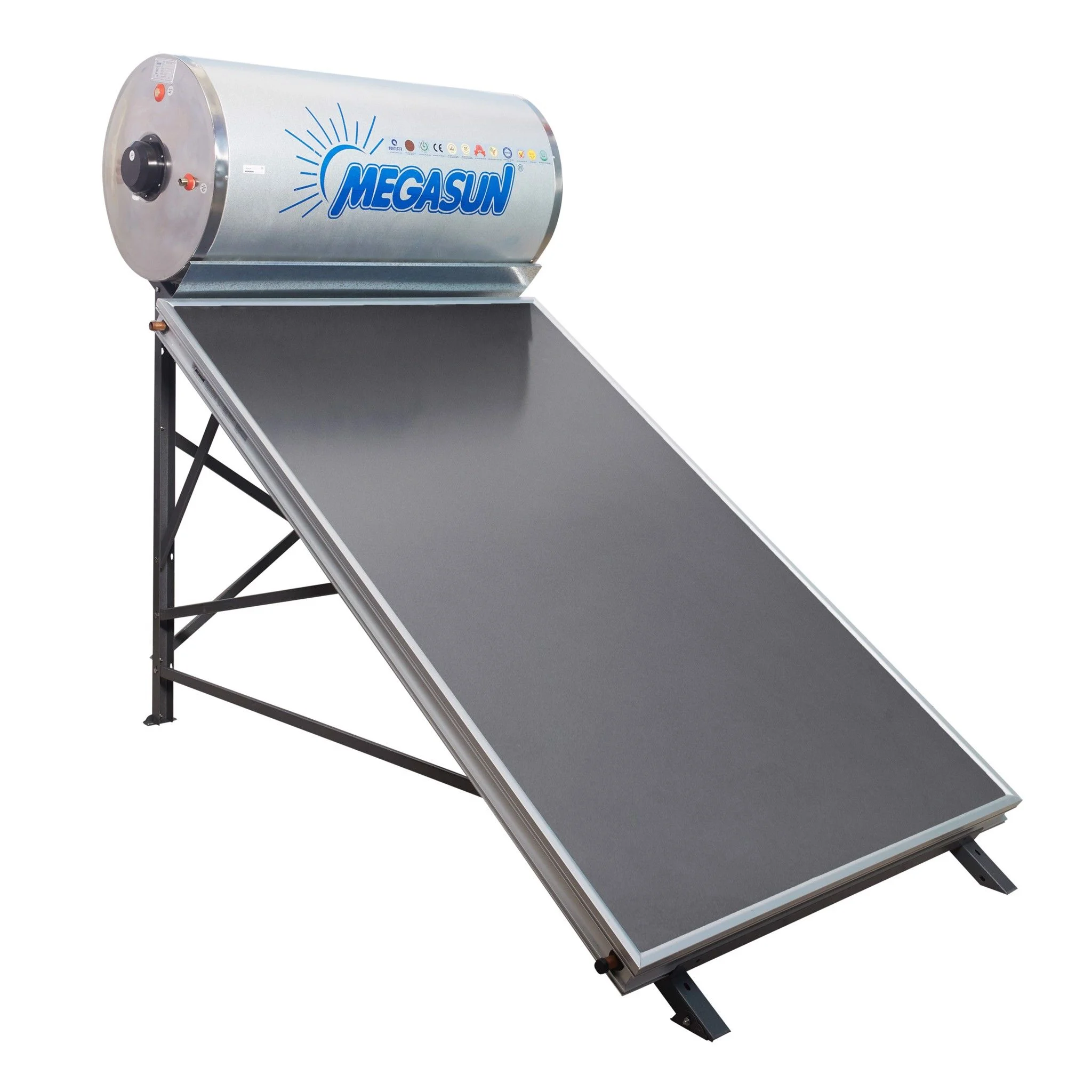 Máy nước nóng tấm phẳng Megasun 150 lít chịu áp MGS-150-CTFC