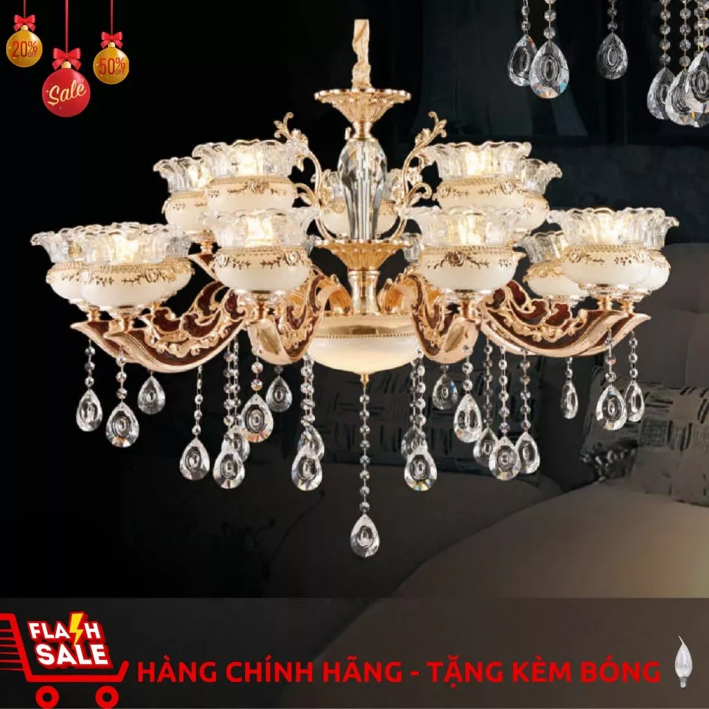 Đèn chùm tân cổ điển 6063/10+5