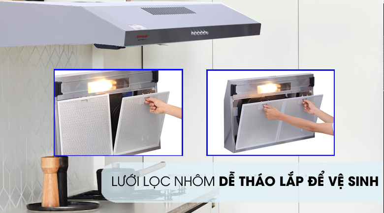 Máy hút mùi âm tủ Sunhouse SHB6118I