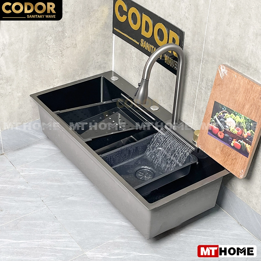 Chậu Rửa chén inox 1 hộc 90x50