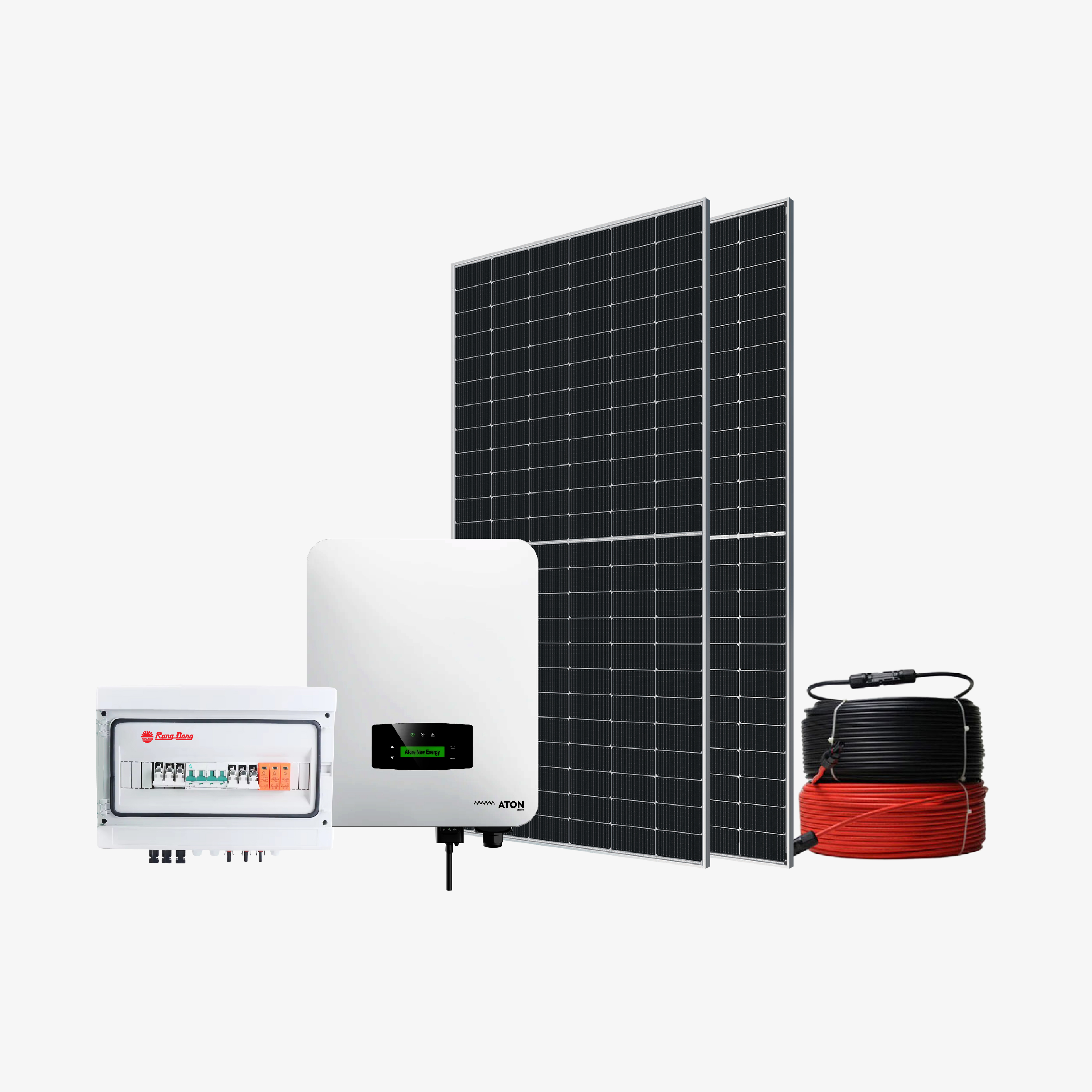 Hệ thống điện NLMT hoà lưới 1 pha 3.8KW Rạng Đông