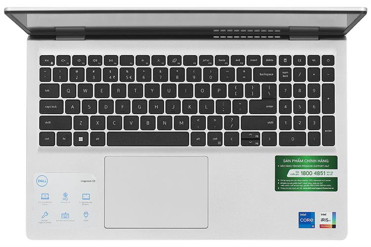 Laptop Dell Inspiron 3520 i5 1235U/ 16GB/ 512GB/ 120Hz/ OfficeHS/ Win11/ Bạc