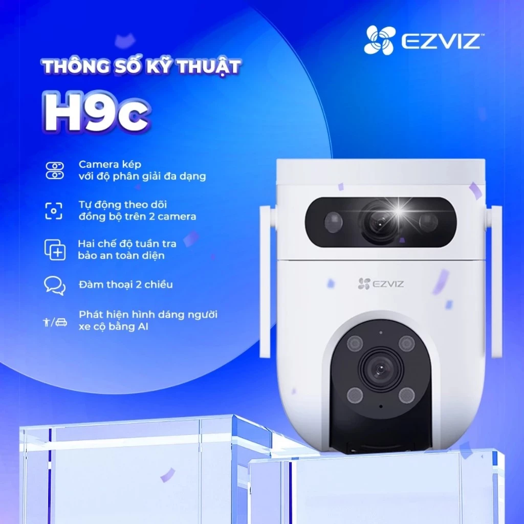 Camera IP ngoài trời 360 độ 6MP Ezviz H9C